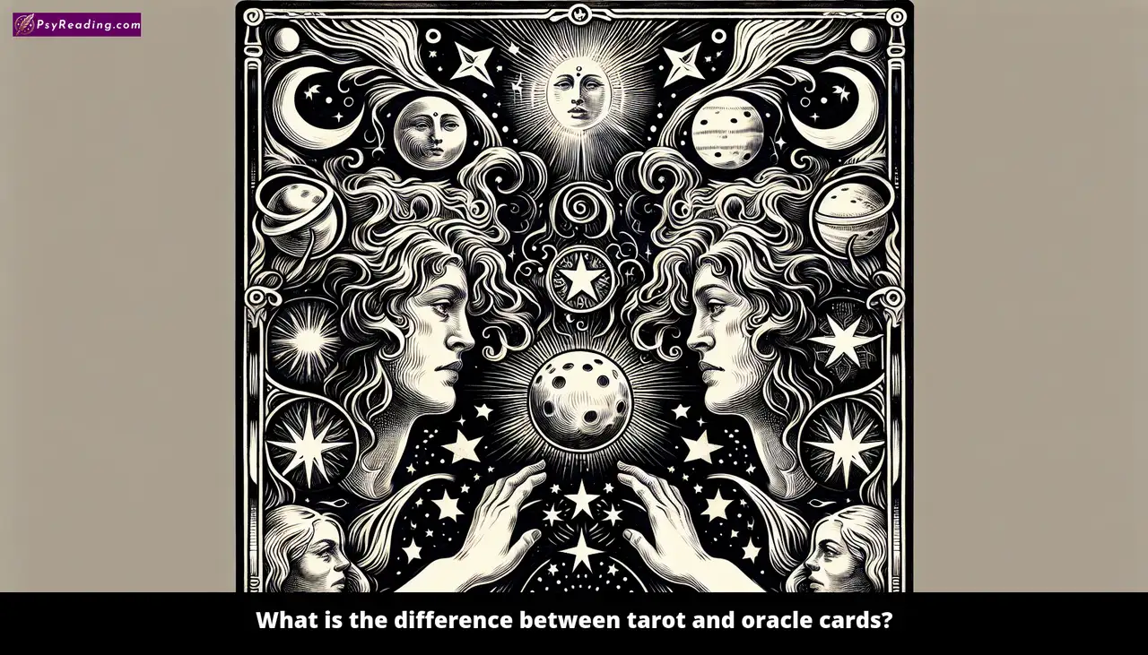 What is the difference between tarot and oracle cards?